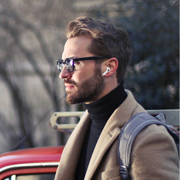 Casti audio wireless (fara fir), Zoopie®NEO, Bluetooth 5.1, Earbuds cu control touch, Microfon noise cancelling, True Wireless Stereo, Earpods pentru telefon, Universale, Carcasa magnetica, Alb