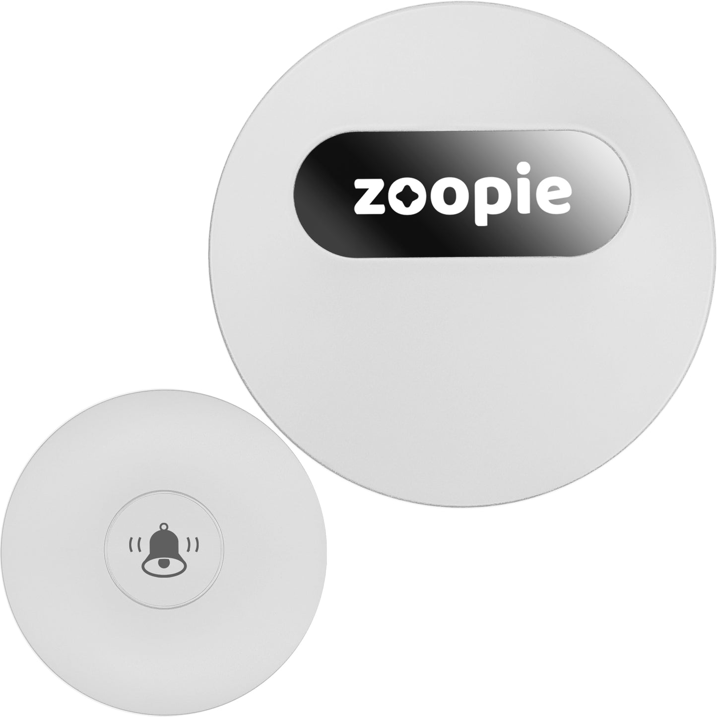 Sonerie Fara Fir/ Wireless, Zoopie®, Fara Baterie, Cinetica, Distanta 240m, Rezistenta la apa, Exterior, Digitala, Electrica, Pentru usa/ poarta, 58 Melodii, Alb Mat