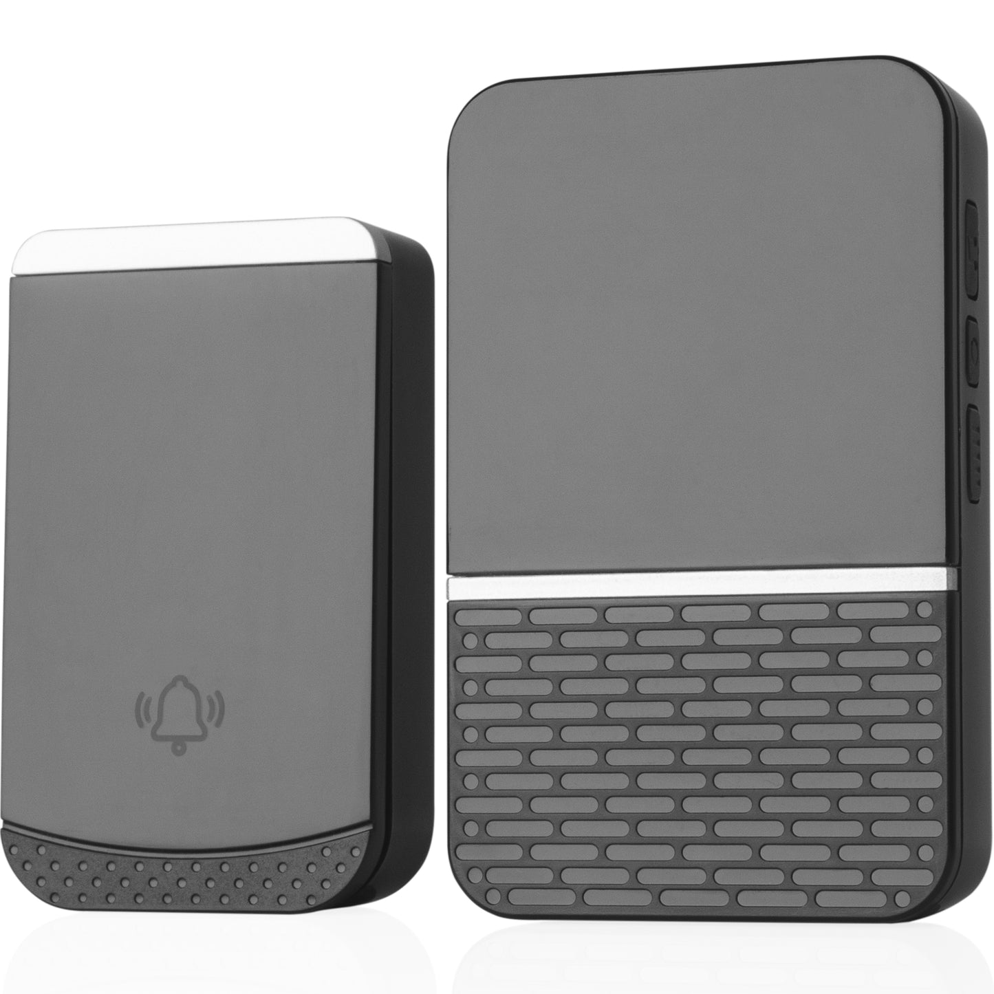 Sonerie fara fir/ wireless, Zoopie®RING, pentru usa/ poarta, exterior, digitala, electrica, cu baterii, rezistenta la apa, IP44, distanta 260m, kit montaj perete, 1 receptor, negru