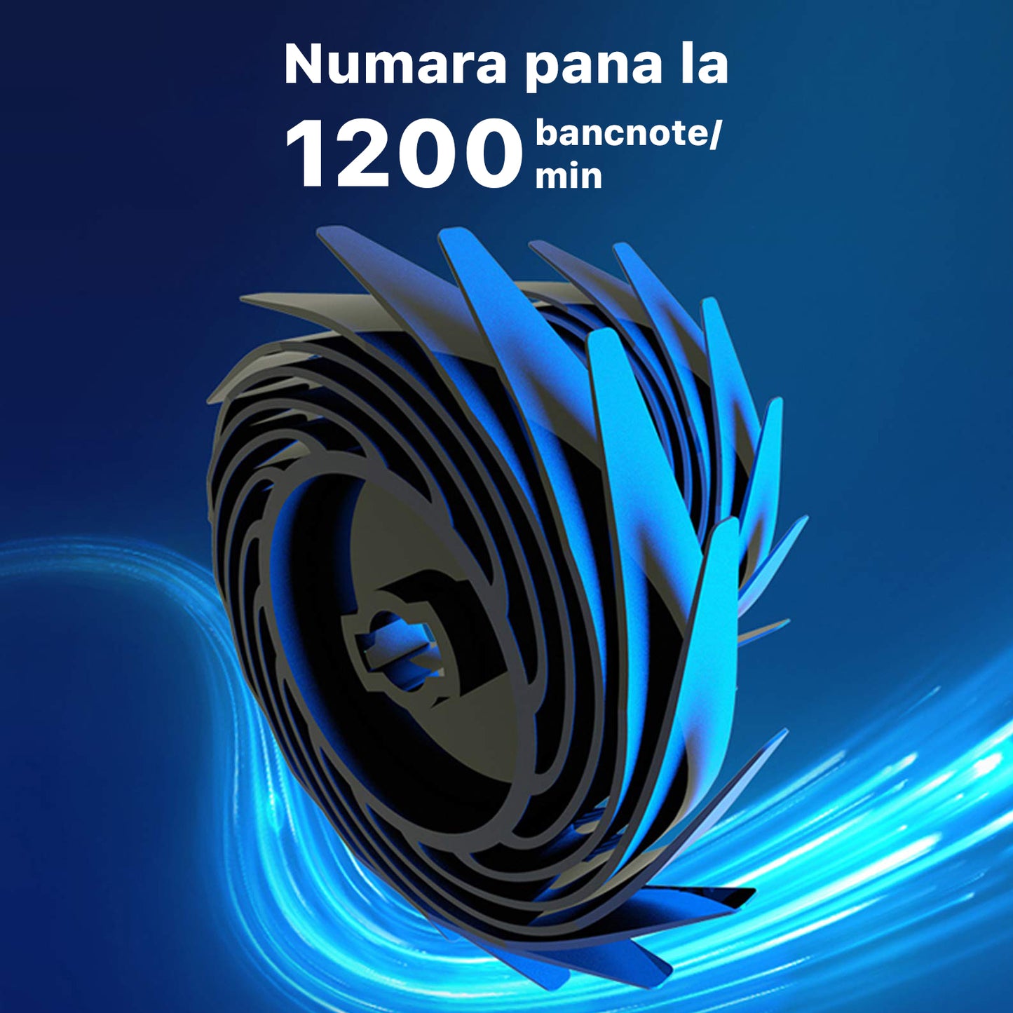 Masina de numarat bani, Zoopie®, Numarare cantitativa si valorica, Profesional, 18 valute, Detectare falsuri prin CIS, IR, UV, MG, MT, Display extern inclus