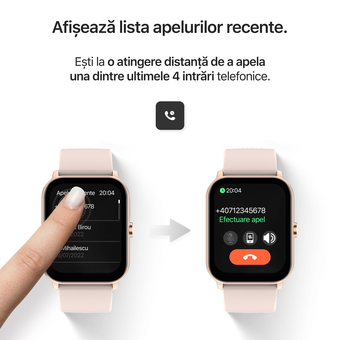 ceas smartwatch apeluri contacte zoopie
