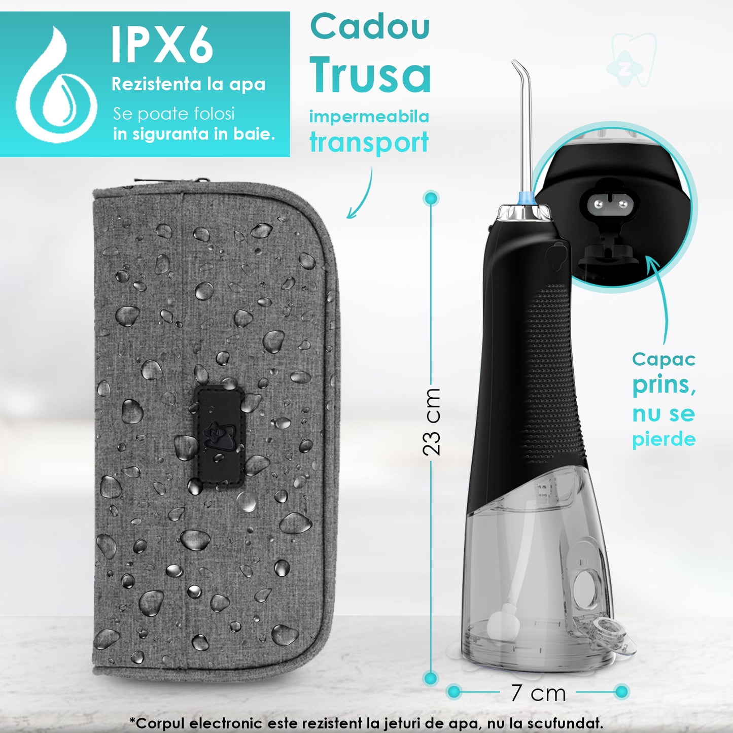 irigator dentar Zoopie DENTAL negru