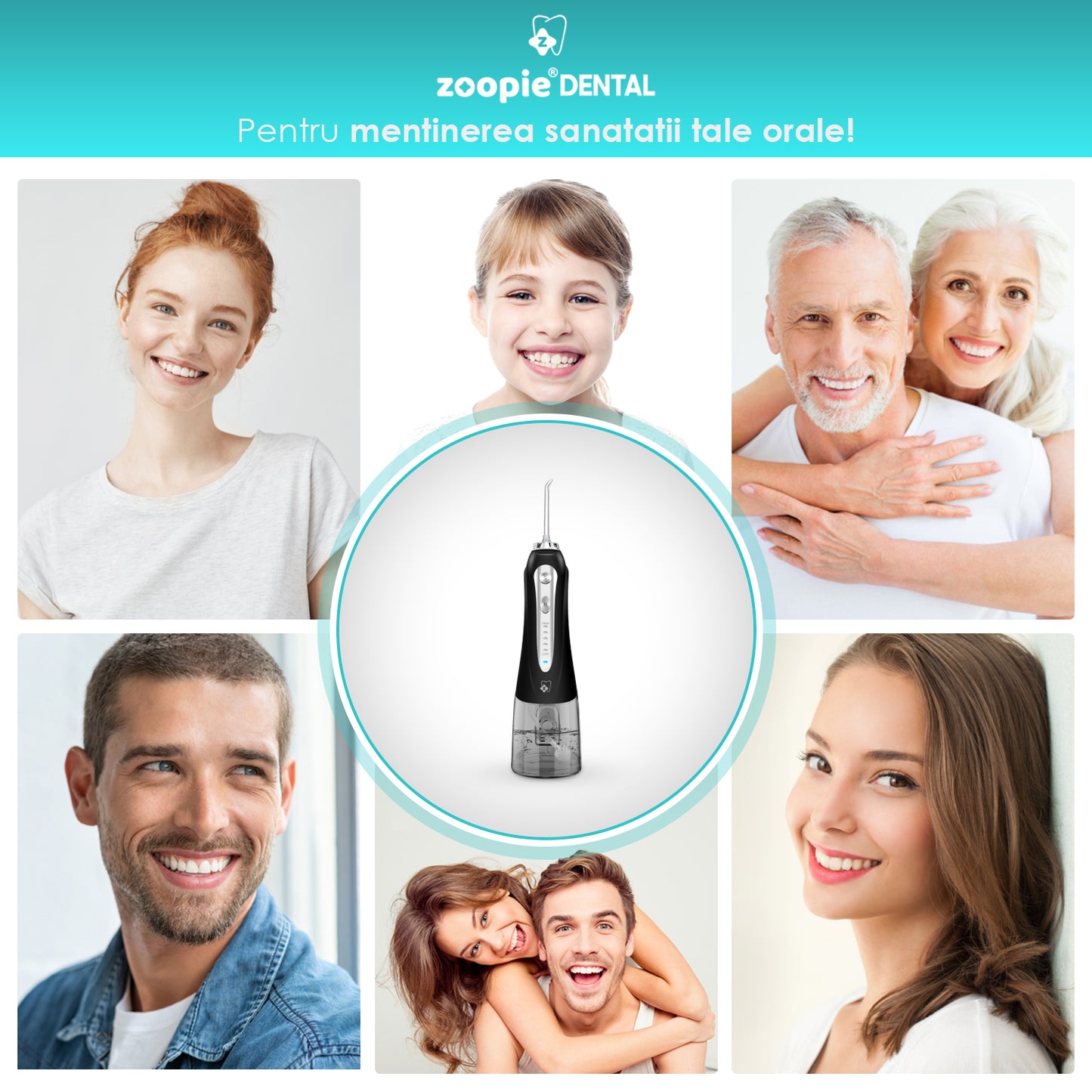irigator oral profesional Zoopie DENTAL negru
