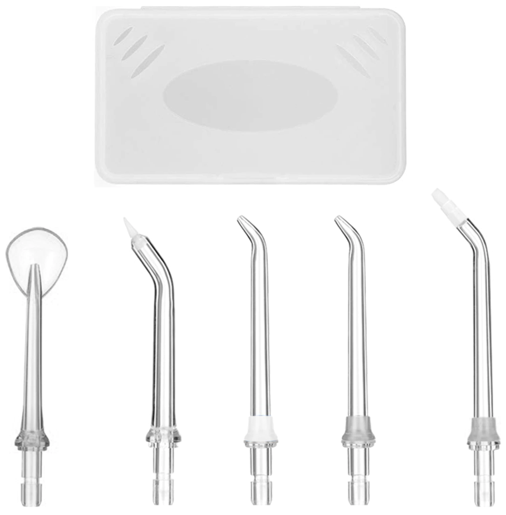 Set 5 Capete Irigator/ Dus bucal, Zoopie®, Compatibile cu irigatoarele Zoopie® ZOP60, ZOP61, ZOP62