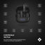 Casti wireless cu noise cancelling, Zoopie®, ANC & ENC, Casti Bluetooth 5.4, fara fir, in ear, audio Hi-Fi, bass, microfon HD dual, handsfree, moduri ANC & Transparency & Gaming, sport, telefon universal, control touch, afisaj LED, NEO Pro, negru