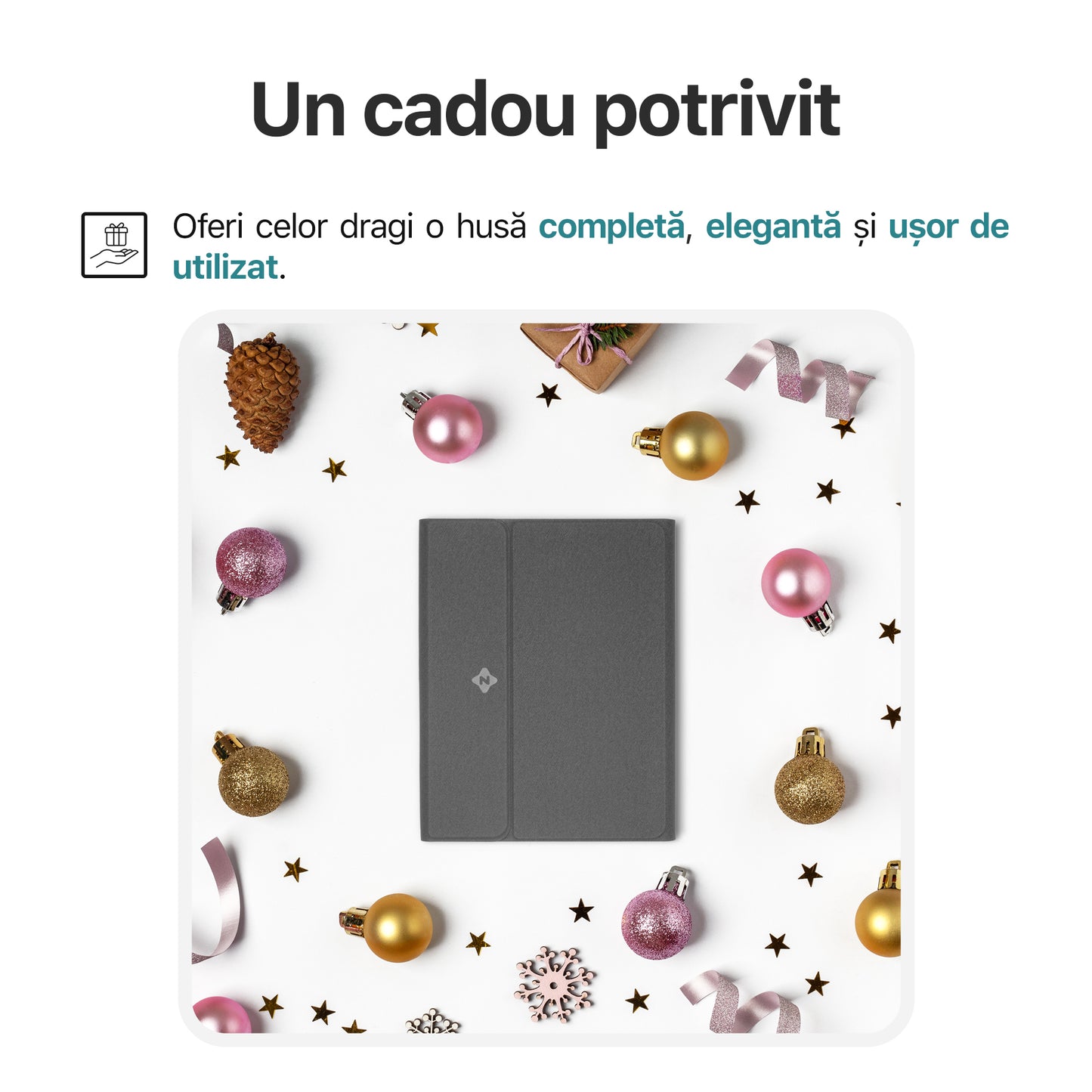 cadoul perfect husa tastatura ipad zoopie