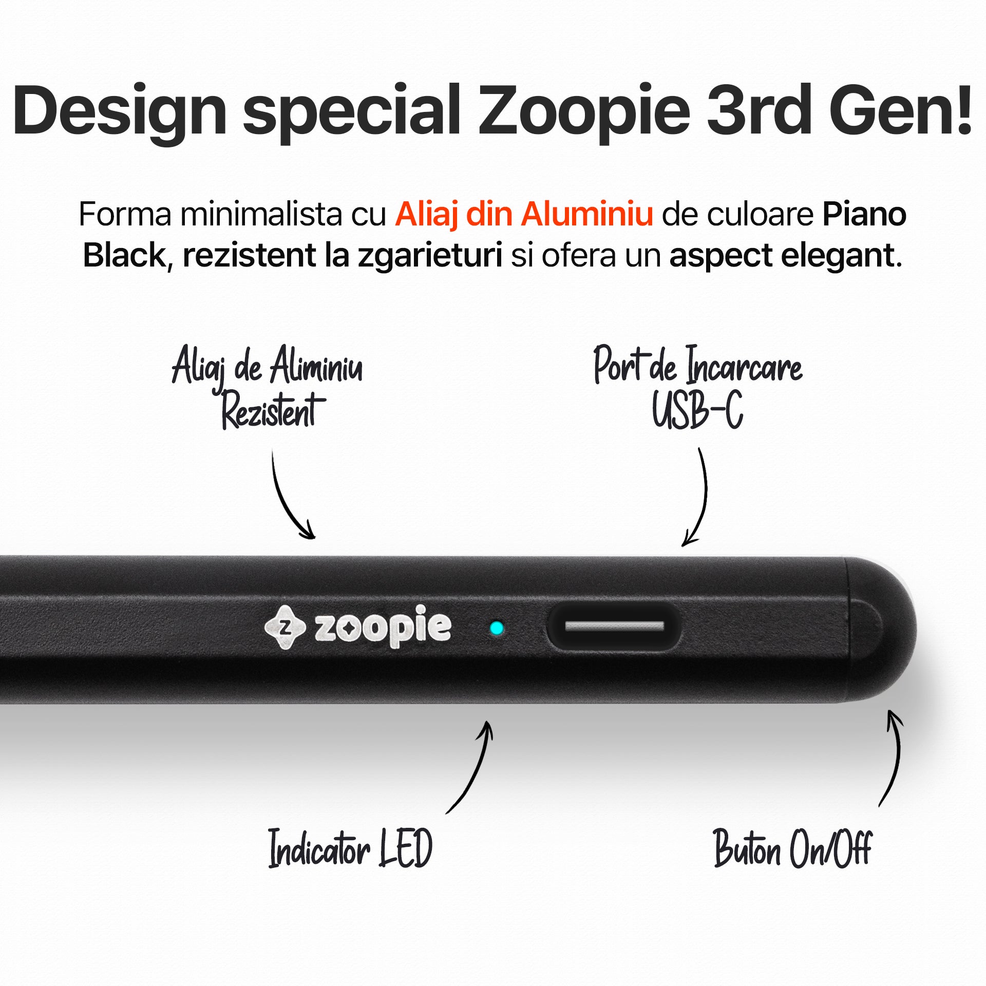 pix tableta ipad apple aluminiu zoopie negru