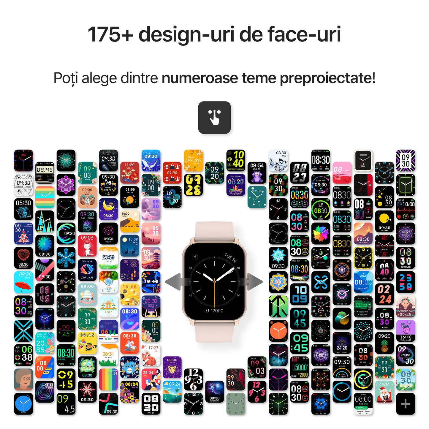 smartwatch unisex ceas inteligent design personalizabil